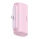 Baseus Compact 20W gyorstöltő powerbank 5000mAh iPhone csatlakozóval rózsaszín