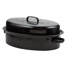 Nava 10 053-001 ovális zománcozott kacsasütő 42 cm