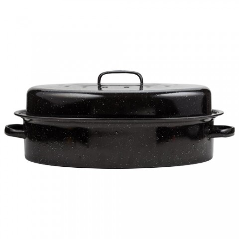 Nava 10 053-001 ovális zománcozott kacsasütő 42 cm