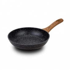 Nava 10 144-110 Nature tapadásmentes Wok serpenyő kőbevonattal 28 cm