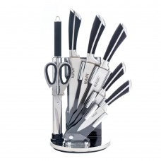 Nava 10 167-021 7db-os rozsdamentes acél késkészlet akril állvánnyal forgatható