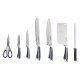 Nava 10 167-021 7db-os rozsdamentes acél késkészlet akril állvánnyal forgatható