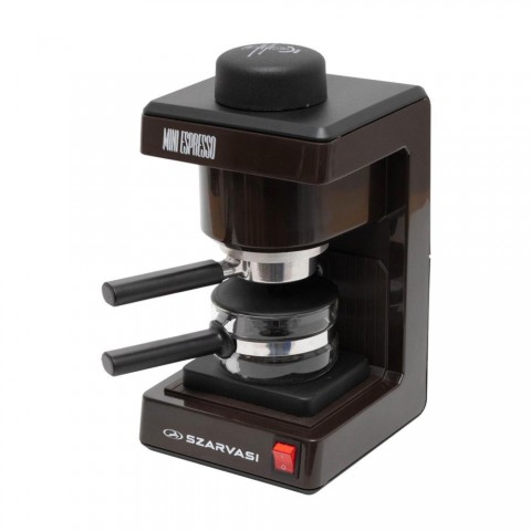 Szarvasi SZV 612/3 Mini Espresso kávéfőző 11958 800 W 3.04 bar üveg kiöntő hőkorlátozó hőkioldó barna