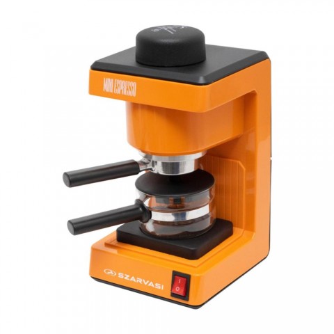 Szarvasi SZV 612/3 Mini Espresso kávéfőző 33280 800 W 3.04 bar üveg kiöntő hőkorlátozó hőkioldó narancssárga