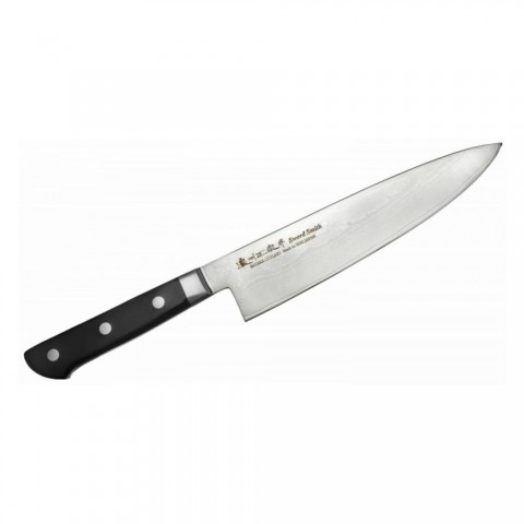 Satake 805 544 Daichi Gyuto (Séf) japán damaszk konyhakés 20 cm-es penge hossz damaszk acél pakka fa markolat