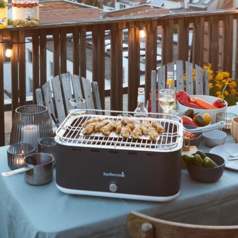 Barbecook BC CHA-1015 Carlo asztali faszenes grill szürke 44x33x21cm