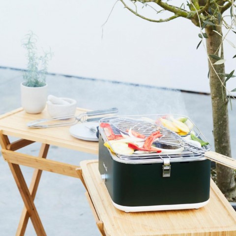 Barbecook BC CHA-1018 Carlo asztali faszenes grill zöld 44x33x21cm