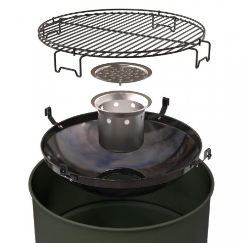 Barbecook BC CHA-1022 Edson faszenes grillhordó zöld 47,5cm átmérő