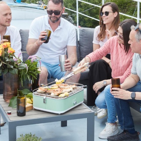 Barbecook BC ELE-1002 E-Carlo elektromos asztali grill zöld 42,5x33x16,5cm