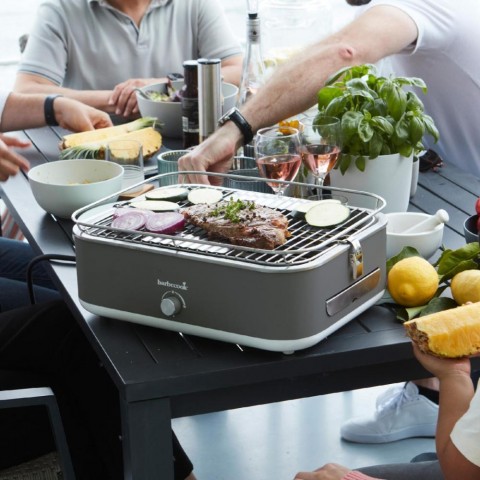 Barbecook BC ELE-1003 E-Carlo elektromos asztali grill szürke 42,5x33x16,5cm