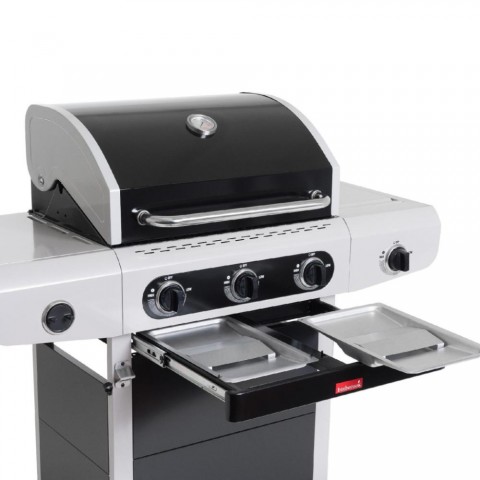 Barbecook BC GAS-2018 Siesta 310 Black Edition gázgrill oldalégővel 124x56x120cm
