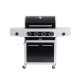 Barbecook BC GAS-2024 Siesta 412 Black Edition gázgrill tárolóval oldalégővel 132x56x120cm
