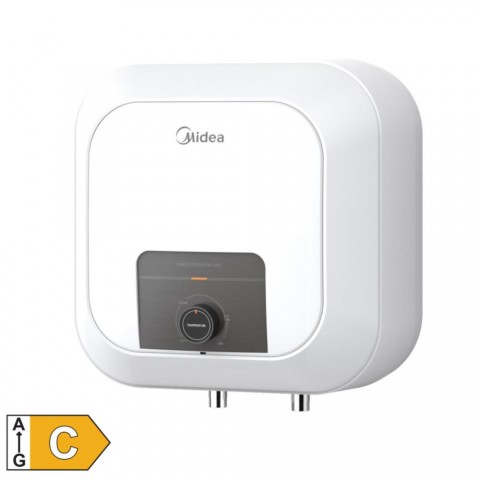 MIDEA elektromos vízmelegítő bojler 2500 W 30 liter konyhapult fölé szerelhető IPX4 zománcozott 30 75 °C 0,75 MPa