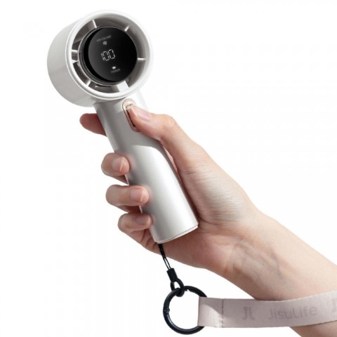 JisuLife FA53PRO White kézi ventilátor 2500mAh akkumulátor LED kijelző fehér