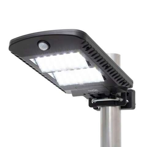Home FLP1002SOLAR napelemes LED reflektor 1000 lm PIR mozgásérzékelő 120° 5m 2 x 28 db hidegfehér SMD LED energiatakarékos fém + műanyag IP44