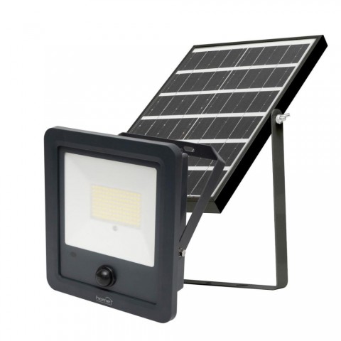 Home FLP600SOLAR napelemes LED reflektor 40 db SMD LED 600lm mozgásérzékelő IP65 védettség szolárpanel távirányítható
