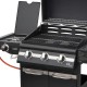 Home GRG01 gázgrill 3 főégővel 1 oldalégővel 3,2 kW teljesítmény égőnként nyomásszabályozó készlettel