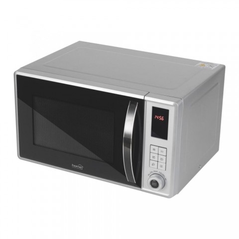 Home HG MH 23 GR mikrohullámú sütő grill funkcióval digitális 800 W 23 literes gyerekzár szürke