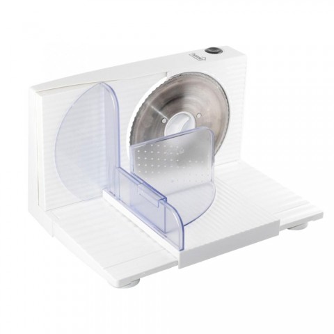 Home HG SZE 01 szeletelőgép teljesítmény 150 W szeletelési vastagság 0 1,5 cm rozsdamentes forgókés ∅17 cm összecsukható