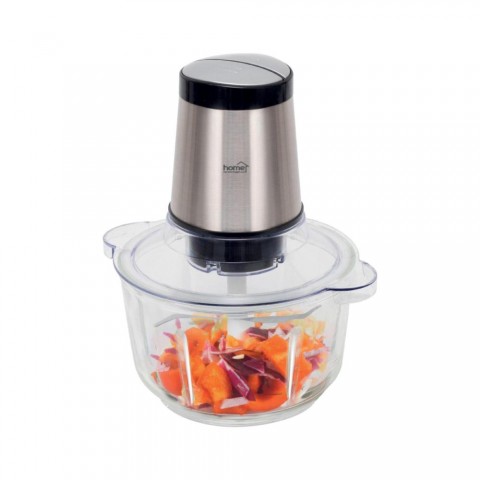 Home HGAP15 aprító 400 W 1,8 L üvegtál 2 gomb 2 sebességfokozat STOP funkció túlmelegedés elleni védelem 2 kg