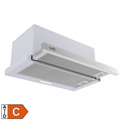 Home KPE 6044S konyhai páraelszívó TWISTER két sebességfokozat légszállítás: 440 m3/h 105 W rozsdamentes acél panel + szürke test