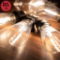 Home LPL 10 PAPAYA filament LED es fényfüzér 4,5 m / 10 db melegfehér filament LED víztiszta búra sorolható fekete gumivezeték adapter kül- és beltéri kivitel