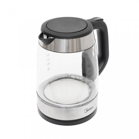 Midea MK 17G03A2 üveg vízforraló max. 2200 W 1,7 literes vezetéktároló kék megvilágítás