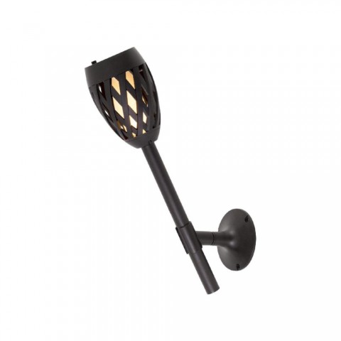 Home MX 200 napelemes kerti fáklya 12 LED automatikus napelem és töltő időjárásálló