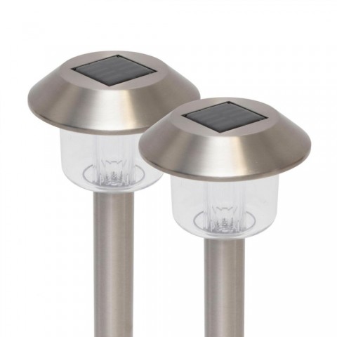 Home MX 762/2 napelemes kerti lámpa 1 db színváltó LED rozsdamentes fém időjárásálló automatikus színes