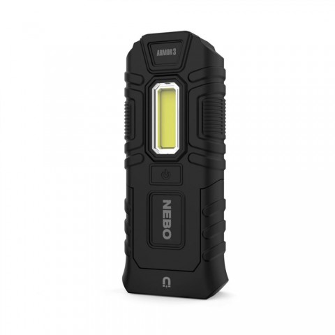 NEBO ARMOR 3 szerelő és zseblámpa NE6526 360 lm - 40 lm IPX7 Direct-to-Red funkció acélcsipesz mágneses talp 3 üzemmód