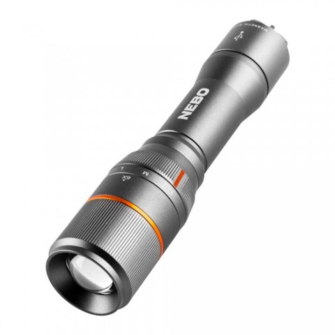 NEBO NEB FLT-0018-G Davinci 1000 zseblámpa 1000 lm - 100 lm 4 funkció IP67 6x zoom PowerBank funkció 2000 mAh