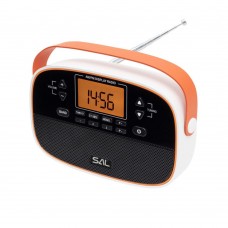 SAL RPR4LCD táskarádió AM FM automatikus hangolás 2x40 programhely órakijelzés