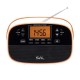 SAL RPR4LCD táskarádió AM FM automatikus hangolás 2x40 programhely órakijelzés