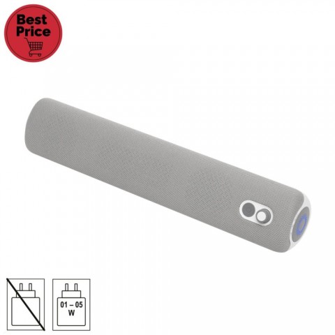 SAL SB 2000 hordozható hangprojektor 2.1 stereo BT TWS kapcsolat 3.5mm AUX érintőgombok EQ mikrofon USB C és AUX kábel IPX5