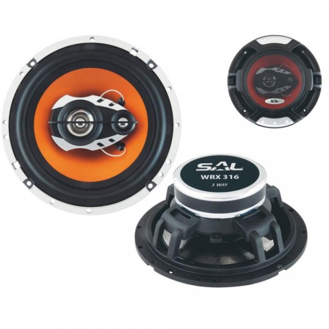 SAL WRX 316 3 utas hangszórópár 2 x 110 W 165 mm 4 Ohm 88 dB mylar dómsugárzó