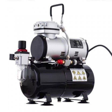 Prémium modellező airbrush csomag pisztollyal tömlővel tartályokkal állvánnyal kompresszorral Prémium modellező airbrush csomag pisztollyal tömlővel tartályokkal állvánnyal kompresszorral