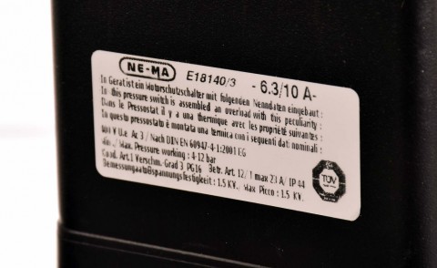 Ne-Ma Italy Nyomáskapcsoló nagy kompresszorokhoz 1/4" 400V 10A Ne Ma ET24V6 Made In Italy