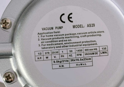 Technic AS29 Membrános vákuumszivattyú 600mHg 135l/perc bemeneti szűrővel/vízleválasztóval vákuummérővel Technic AS29 Membrános vákuumszivattyú 600mHg 135l/perc bemeneti szűrővel/vízleválasztóval vákuummérővel
