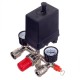 Technic PL 400 Nyomáskapcsoló nyomásszabályzóval és 2 db nyomásmérővel 400V 1/2" 