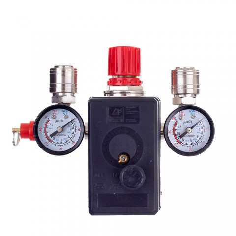 Technic PL 400 Nyomáskapcsoló nyomásszabályzóval és 2 db nyomásmérővel 400V 1/2" 