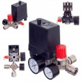 Technic PL400 2 Nyomáskapcsoló kompresszorokhoz nyomásszabályozóval és 2 db mérőórával 400V 1/4" 