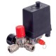 Technic PL400 2 Nyomáskapcsoló kompresszorokhoz nyomásszabályozóval és 2 db mérőórával 400V 1/4" 