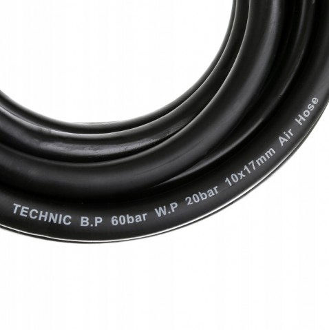Technic R101710 Pneumatikus tömlő rugalmas gumiból gyorcsatlakozókkal 10 méteres (10x17 mm) TC Technic R101710 Pneumatikus tömlő rugalmas gumiból gyorcsatlakozókkal 10 méteres (10x17 mm) TC
