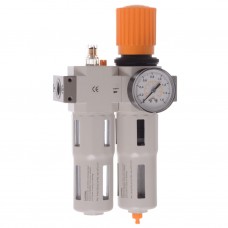 Technic yYQFC4010 04 40 mikron Komplett levegő előkészítő blokk - szűrő vízleválasztó olajozó 1/2" 