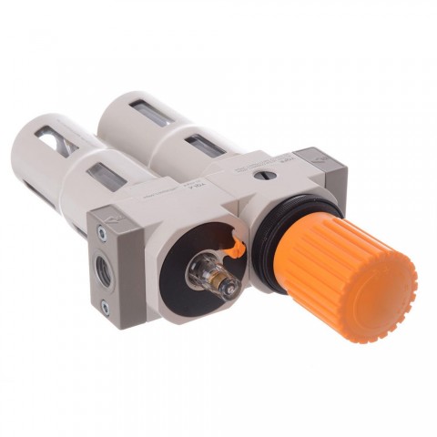 Technic yYQFC4010 04 40 mikron Komplett levegő előkészítő blokk - szűrő vízleválasztó olajozó 1/2" Technic yYQFC4010 04 40 mikron Komplett levegő előkészítő blokk - szűrő vízleválasztó olajozó 1/2"