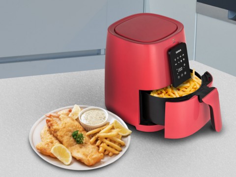 TESLA AirCook Q30 multifunkciós digitális forró levegős sütő 3,8 liter 1300W - PIROS