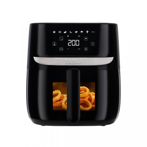 TESLA AirCook Q55 XL PRO multifunkciós digitális forró levegős sütő – fekete