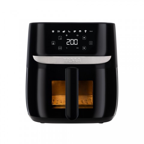 TESLA AirCook Q55 XL PRO multifunkciós digitális forró levegős sütő – fekete