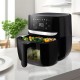 TESLA AirCook Q55 XL PRO multifunkciós digitális forró levegős sütő – fekete