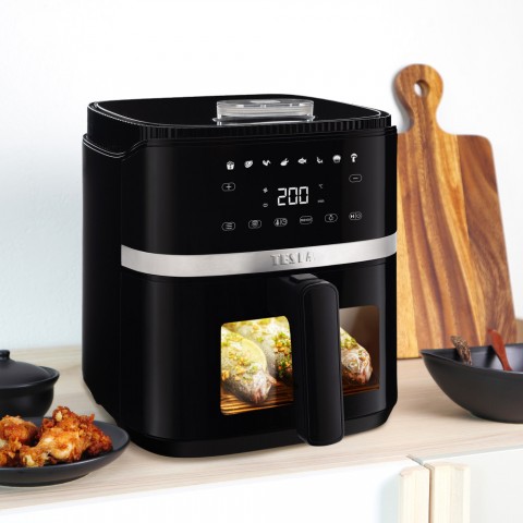 TESLA AirCook Q65 XL PRO multifunkciós digitális forró levegős sütő